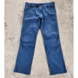 Gramicci Climber Pants Mens 36x32 Cargo Blue Organic Cotton Stretch Workwear